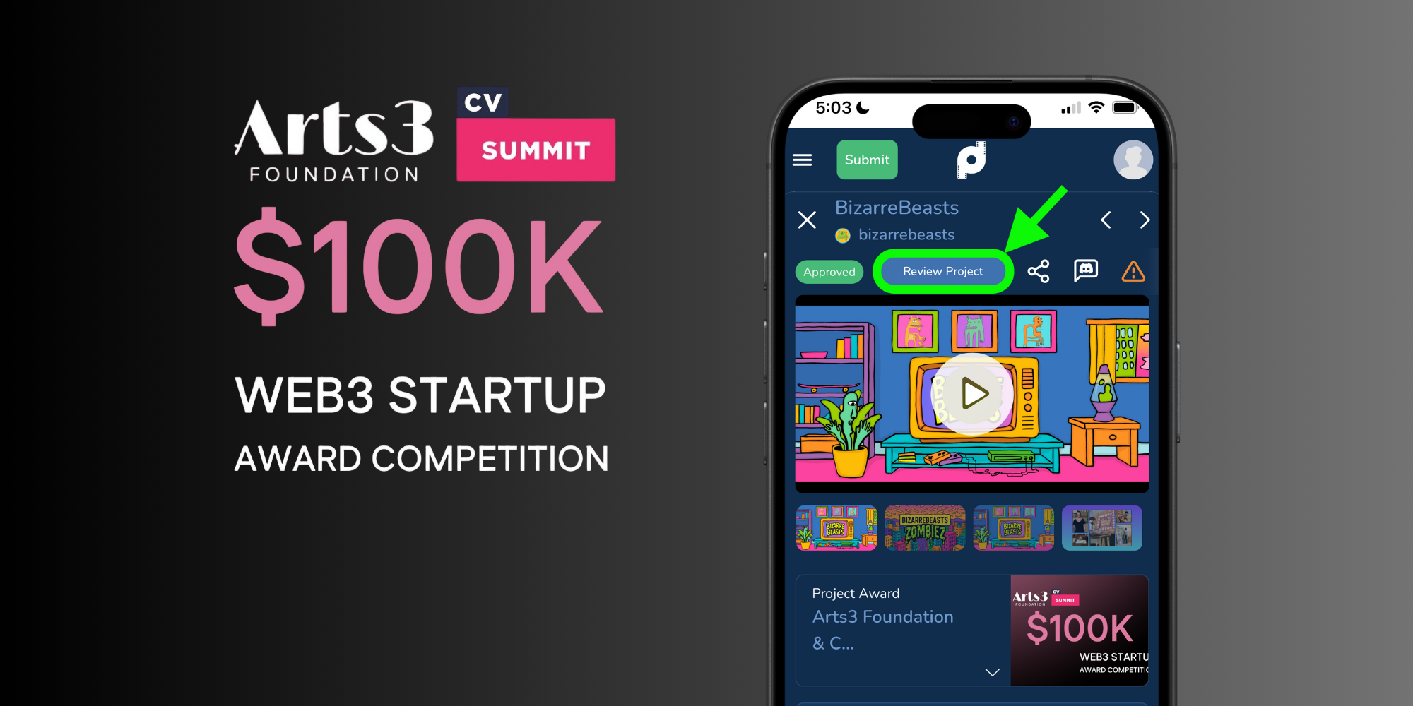 BizarreBeasts A3 Startup Award