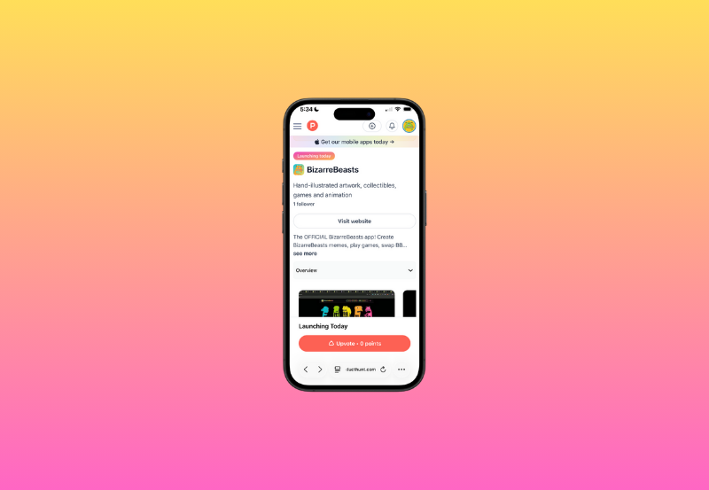 Upvote BizarreBeasts on Product Hunt!