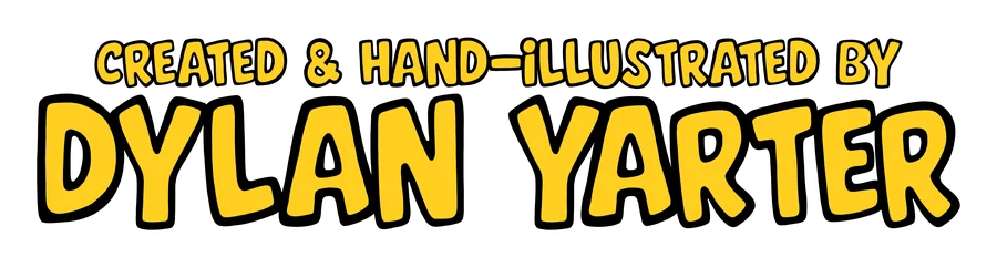 Created and hand-illustrated by Dylan Yarter, transparent background.