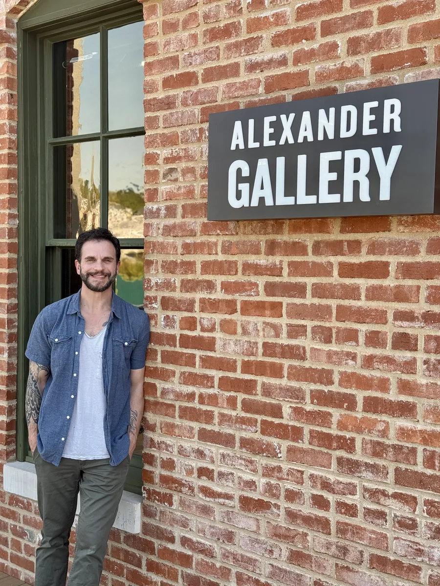 Dylan Yarter at the Alexander Gallery in Fayetteville, Arkansas, 2026.